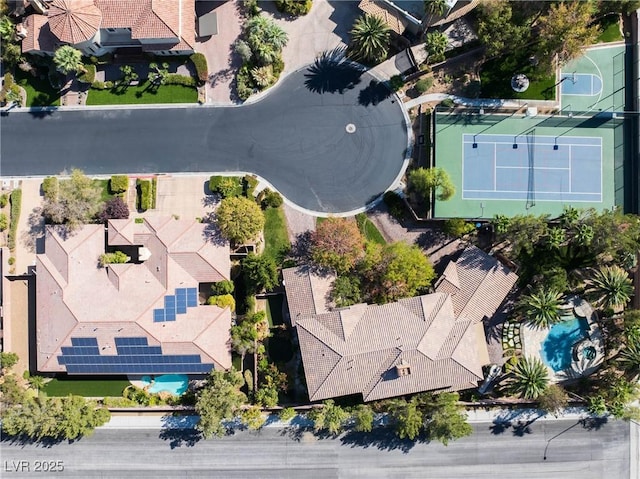 2285 Villefort Ct, Las Vegas, NV 89117 - aerial view of a pool area