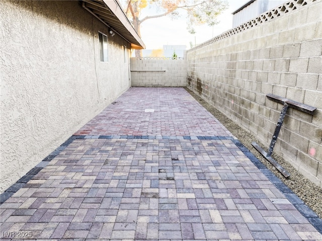 view of patio / terrace with a fenced backyard