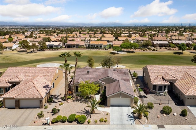 3016 High Range Dr, Las Vegas, NV 89134 - aerial view of residential area with a golf club