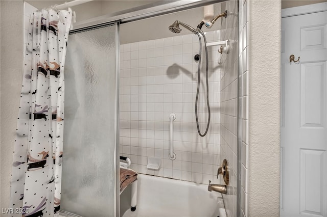 90 Ancient Hills Ln, Henderson, NV 89074 - bathroom with shower / bathtub combination with curtain