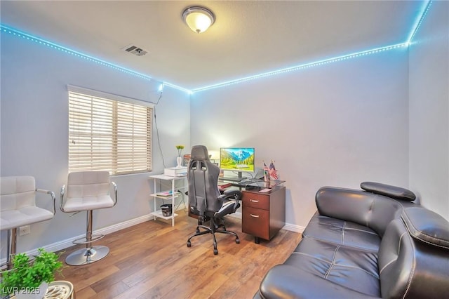 9383 Borough Park St, Las Vegas, NV 89178 - office space featuring light wood-style flooring, visible vents, and baseboards
