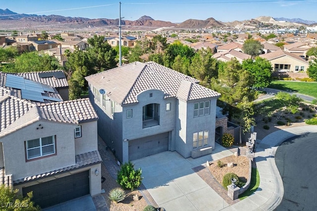 580 Via Di Parione Ct, Henderson, NV 89011 - birds eye view of property with a mountain view and a residential view