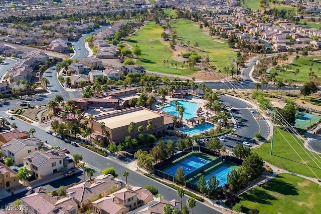 580 Via Di Parione Ct, Henderson, NV 89011 - aerial view with view of golf course and a residential view