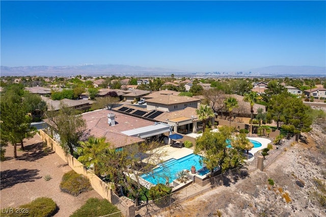 drone / aerial view featuring a residential view