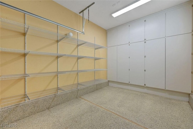 view of storage area