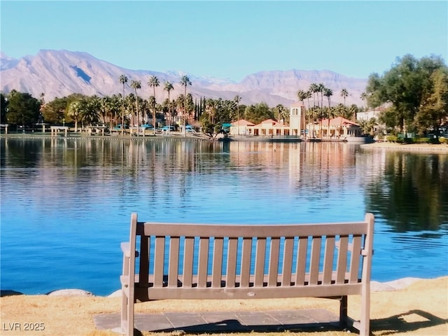 3151 Soaring Gulls Dr Unit 2035, Las Vegas, NV 89128 - dock with a water and mountain view