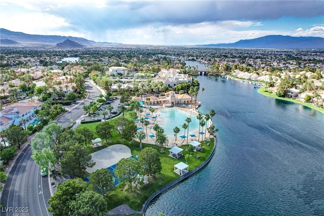3151 Soaring Gulls Dr Unit 2035, Las Vegas, NV 89128 - aerial view of property's location featuring a water and mountain view