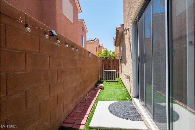 exterior space with fence