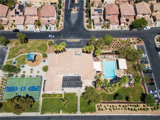 bird's eye view featuring a residential view