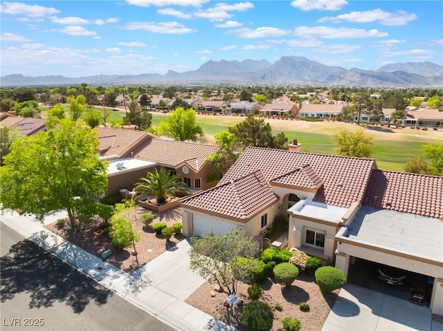 2725 Showcase Dr, Las Vegas, NV 89134 - drone / aerial view with a residential view and a mountain view