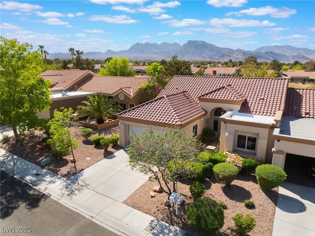 2725 Showcase Dr, Las Vegas, NV 89134 - birds eye view of property with a mountain view