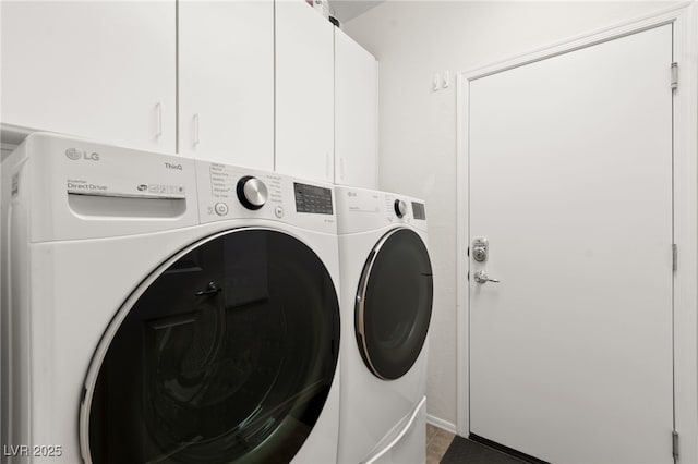 3528 Tack St, Las Vegas, NV 89122 - laundry area with washer and dryer and cabinet space