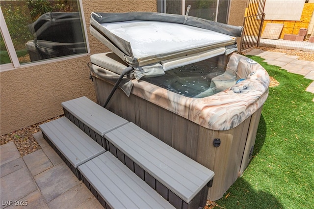3528 Tack St, Las Vegas, NV 89122 - exterior space featuring a covered hot tub