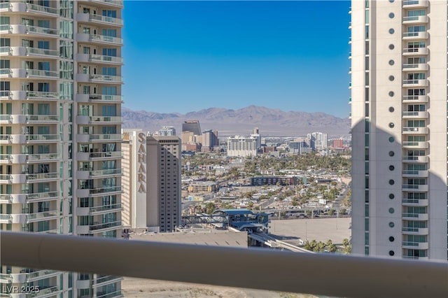 view of city with a mountain view
