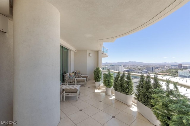 2877 Paradise Rd Unit 2502, Las Vegas, NV 89109 - balcony featuring a mountain view and a city view