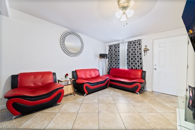 4630 Gabriel Dr, Las Vegas, NV 89121 - interior space featuring tile patterned floors and a ceiling fan