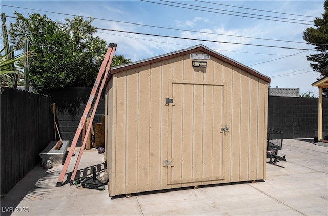 4630 Gabriel Dr, Las Vegas, NV 89121 - view of shed with a fenced backyard