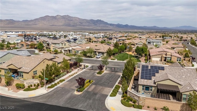 8440 Footpath St, Las Vegas, NV 89166 - aerial view of residential area featuring a mountain backdrop