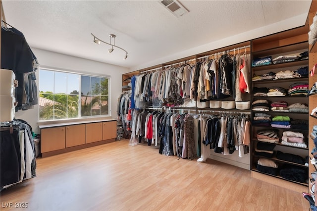 9000 Cotton Rose Way, Las Vegas, NV 89134 - spacious closet with visible vents and wood finished floors