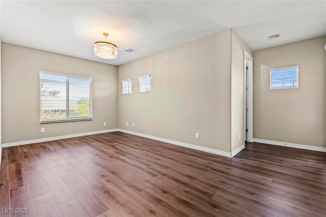 257 Elder View Dr, Las Vegas, NV 89138 - spare room featuring dark wood finished floors and baseboards