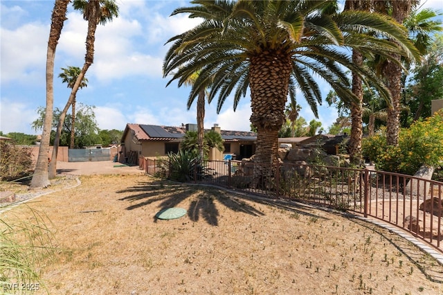 5312 Manuel Dr, Las Vegas, NV 89149 - view of front of home with solar panels and stucco siding