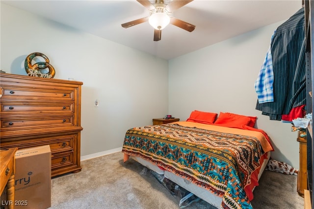 5312 Manuel Dr, Las Vegas, NV 89149 - bedroom featuring carpet floors, baseboards, and a ceiling fan