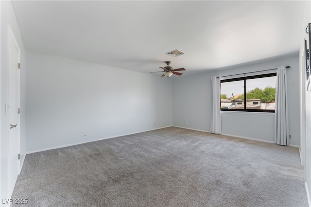5312 Manuel Dr, Las Vegas, NV 89149 - spare room featuring carpet floors, ceiling fan, and baseboards