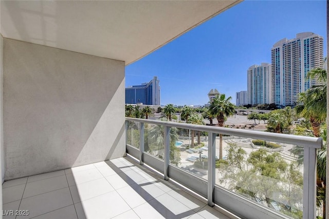 222 Karen Ave Unit 302, Las Vegas, NV 89109 - balcony featuring a city view