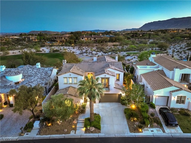11573 Glowing Sunset Ln, Las Vegas, NV 89135 - aerial perspective of suburban area featuring a mountain backdrop