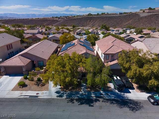 2244 Manosque Ln, Henderson, NV 89044 - birds eye view of property featuring a residential view and a mountain view