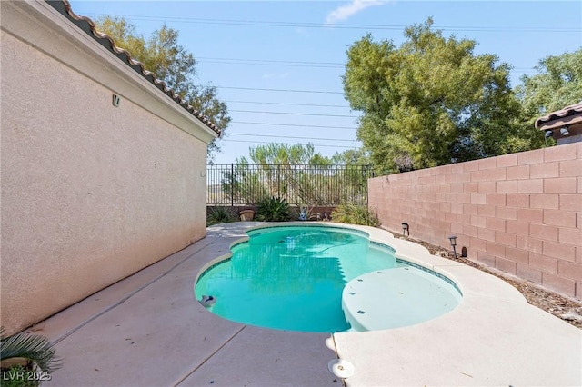 2244 Manosque Ln, Henderson, NV 89044 - view of pool featuring a fenced in pool, a patio area, and a fenced backyard