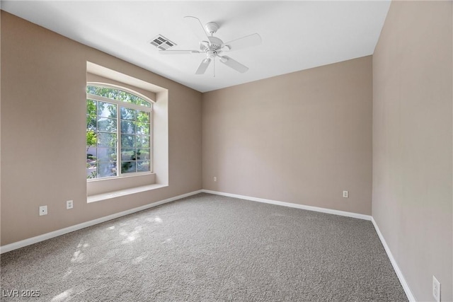 7460 Grassy Field Ct, Las Vegas, NV 89131 - carpeted spare room featuring ceiling fan and baseboards