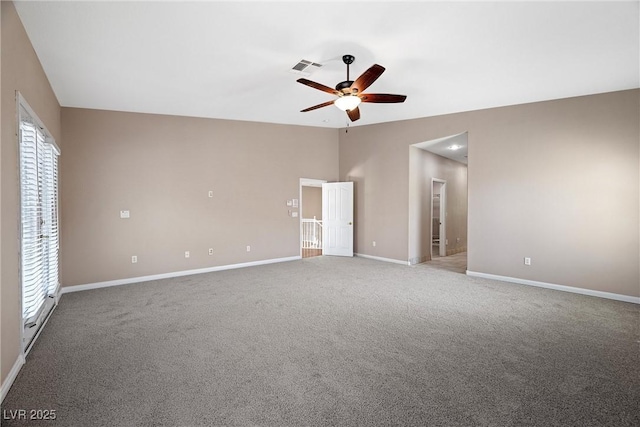 7460 Grassy Field Ct, Las Vegas, NV 89131 - carpeted spare room featuring ceiling fan and baseboards