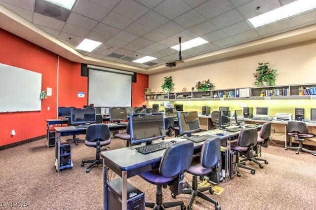 8513 Glenmount Dr, Las Vegas, NV 89134 - carpeted office space with a drop ceiling