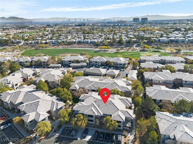 900 Domnus Ln Unit 102, Las Vegas, NV 89144 - aerial view of residential area with mountains and a local golf course