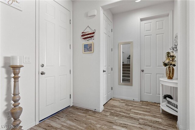 10052 Silver Comet Ct, Las Vegas, NV 89178 - foyer featuring wood finished floors and baseboards