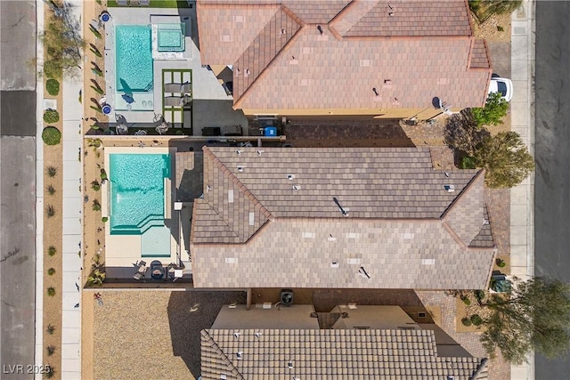 10052 Silver Comet Ct, Las Vegas, NV 89178 - bird's eye view of a pool area