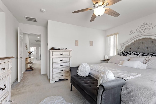 10052 Silver Comet Ct, Las Vegas, NV 89178 - bedroom featuring light colored carpet and ceiling fan