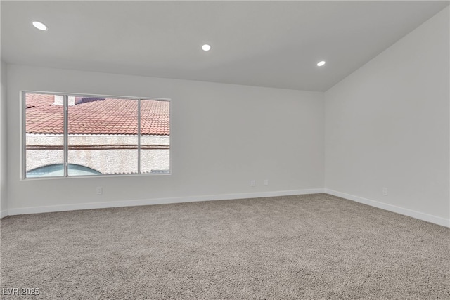 6509 Old Oxford Ave, Las Vegas, NV 89108 - spare room featuring carpet flooring, baseboards, plenty of natural light, and recessed lighting