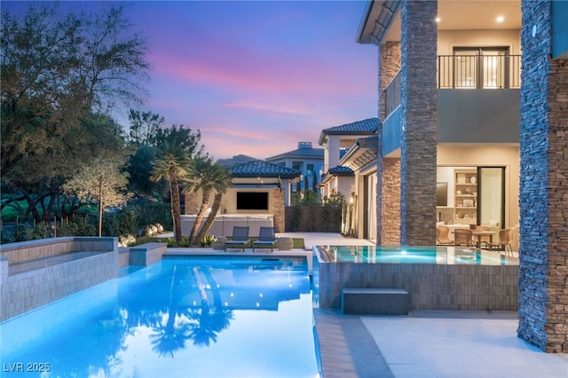 15 Vintage Canyon St, Las Vegas, NV 89141 - pool featuring a patio and a gazebo