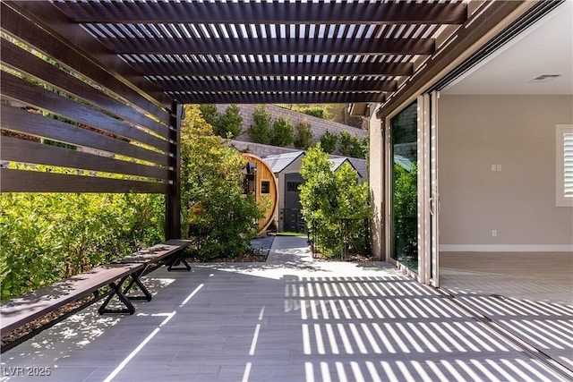 12119 Castilla Rain Ave, Las Vegas, NV 89138 - view of patio / terrace with a pergola