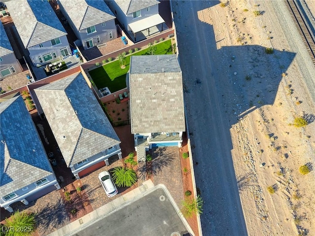 bird's eye view featuring a residential view