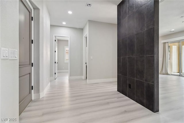 1185 Via Casa Palermo, Henderson, NV 89011 - corridor featuring recessed lighting, light wood-style floors, visible vents, and baseboards