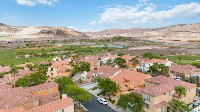 1185 Via Casa Palermo, Henderson, NV 89011 - bird's eye view with a water and mountain view, a residential view, and golf course view