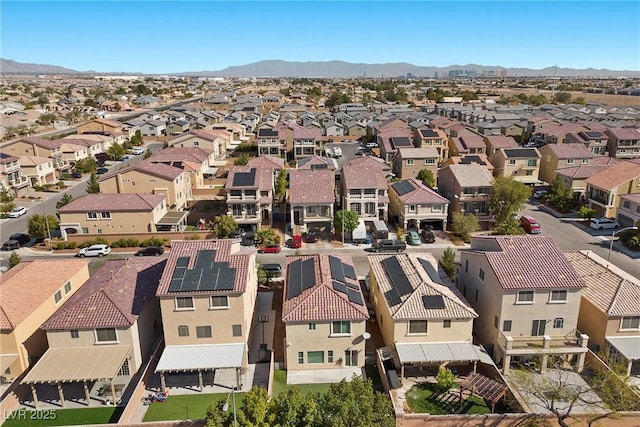 5419 Holding Ave, Las Vegas, NV 89139 - drone / aerial view featuring a mountain view and a residential view