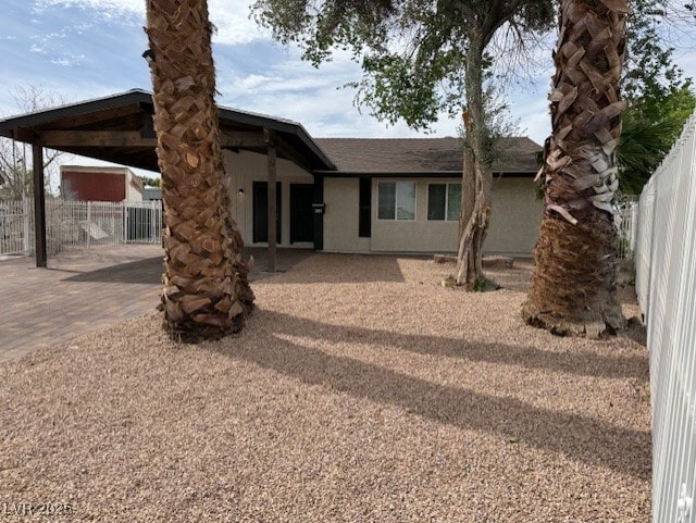 432 Anchor St, Las Vegas, NV 89110 - view of front of property featuring a carport and fence