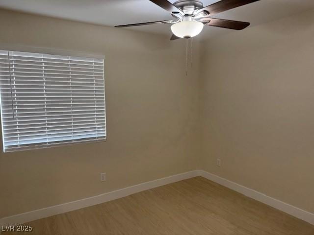 432 Anchor St, Las Vegas, NV 89110 - unfurnished room featuring ceiling fan, baseboards, and wood finished floors
