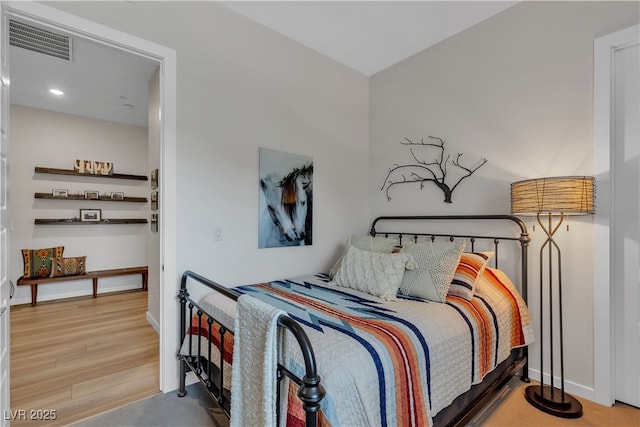 109 Reverie Heights Ave, Henderson, NV 89011 - bedroom with wood finished floors, baseboards, and recessed lighting
