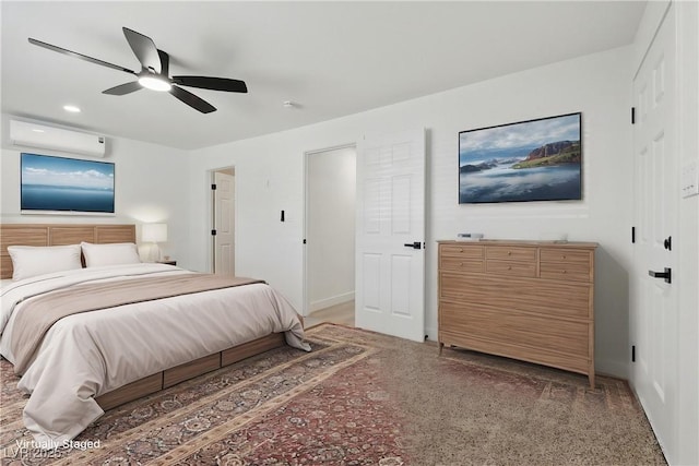 613 Kings Pl, Boulder City, NV 89005 - bedroom with baseboards, recessed lighting, and ceiling fan
