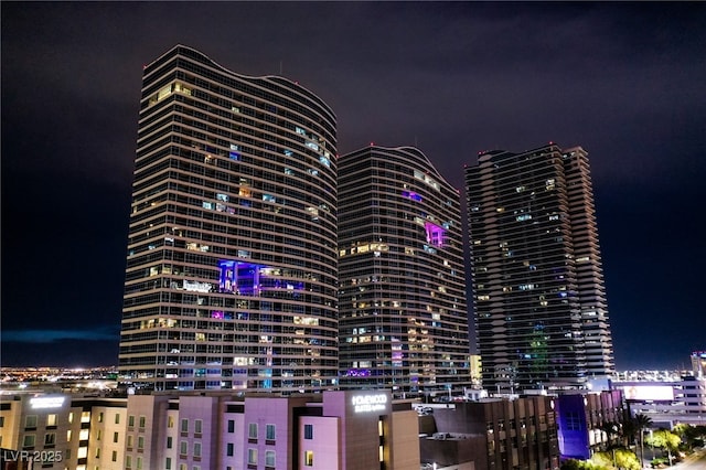4525 Dean Martin Dr Unit 1103, Las Vegas, NV 89103 - property at night featuring a view of city lights